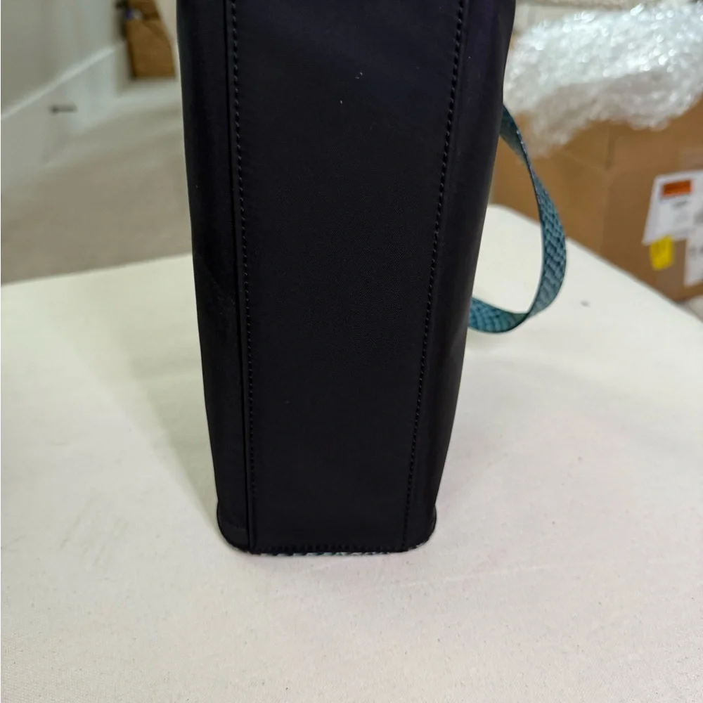 Kate Spade Black mini Tote with Teal Accents